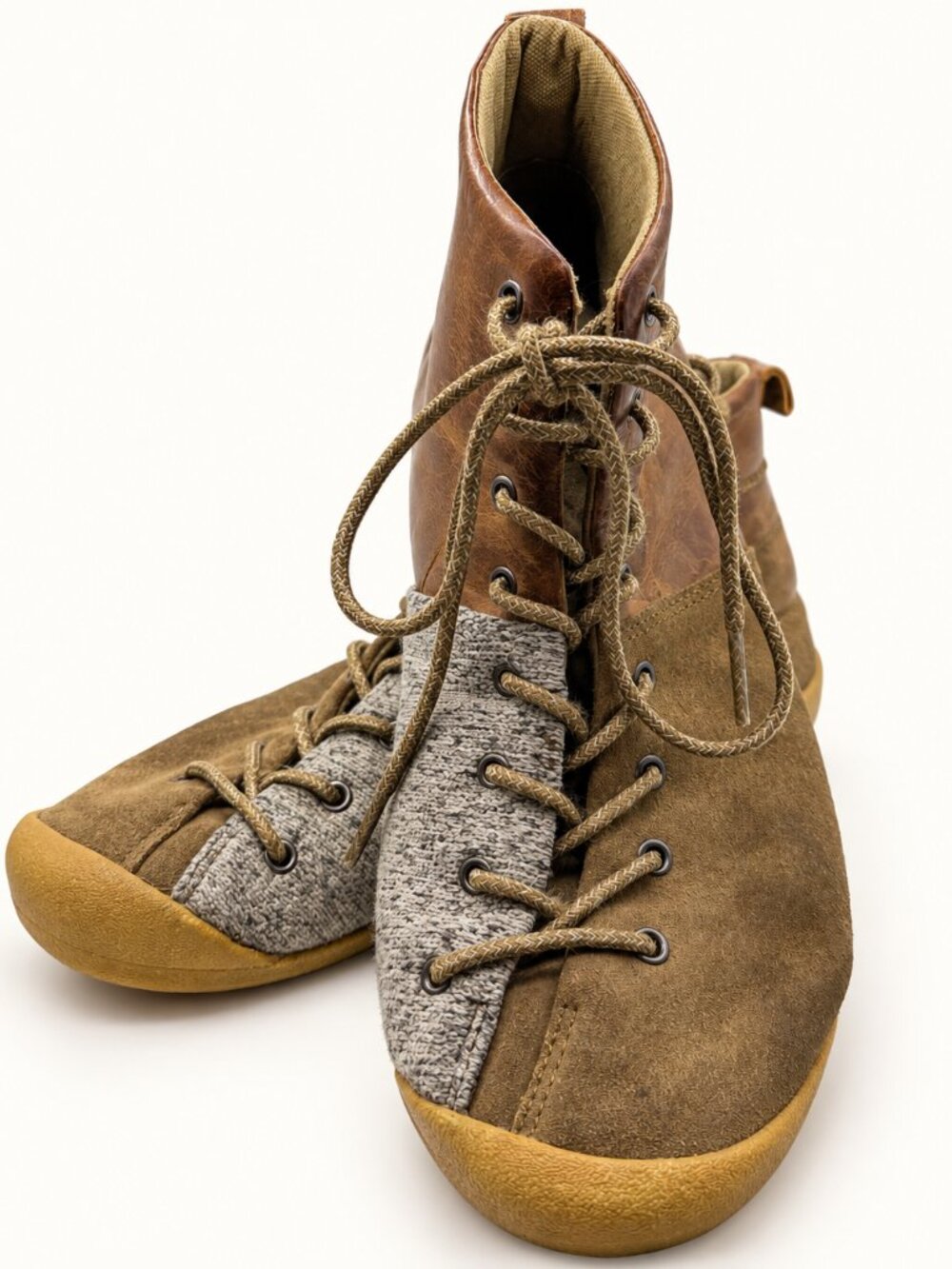 KEEN Vintage Brown Leather Suede Boots | Womenโs 8